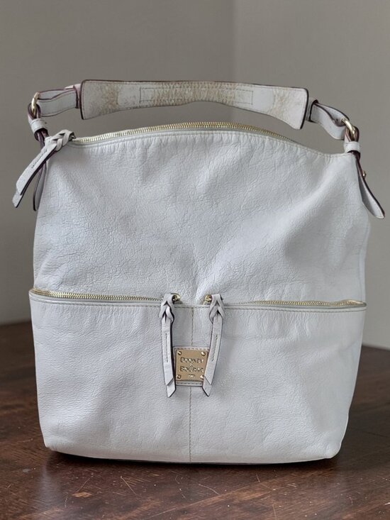 Dooney & Bourke Handbags - Dooney & Bourke | Dillen pebbled leather shoulder tote | Ivory/White